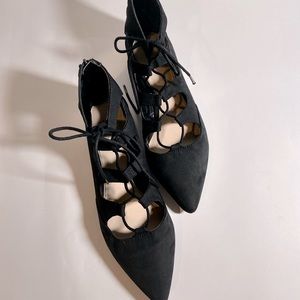 BAR III Lasso Women’s Black Pointed Toe Flat Shoes